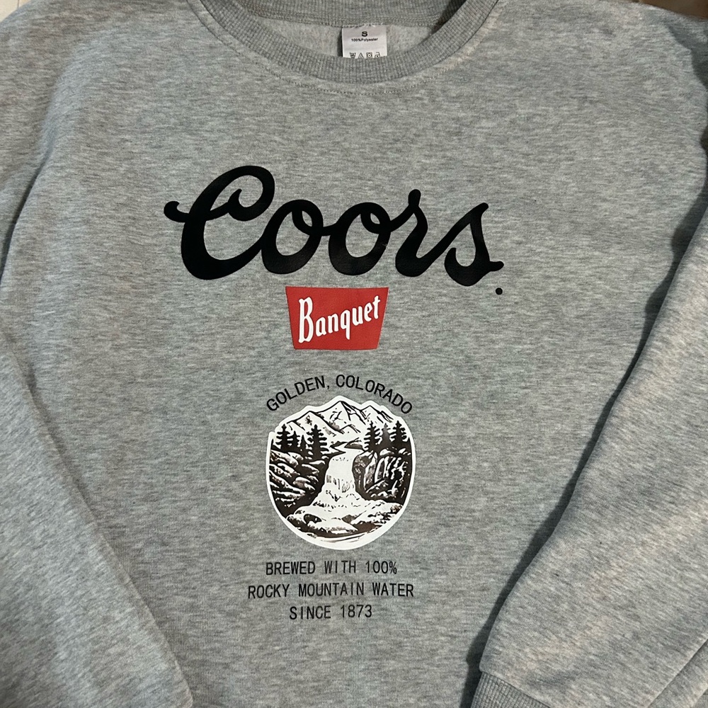 COORS BANQUET GRAY SWEATSHIRT - Picture 3 of 4